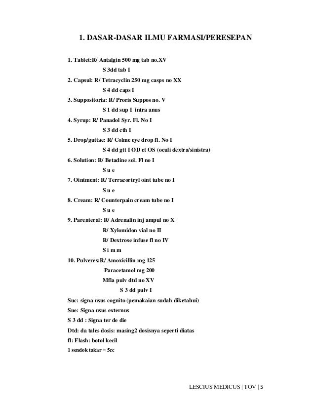 Tentir Menulis Resep Fkui2007