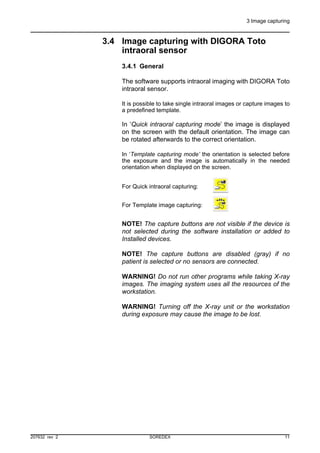 Digora Software 207632 r2 sc5_user_manual_eng_030811 | PDF