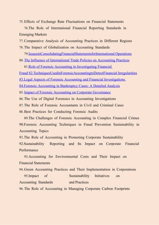 207 Best Accounting Dissertation Topics & Ideas.pptx