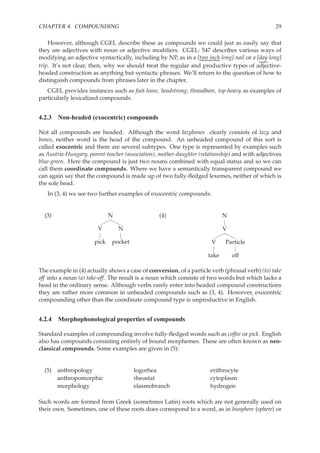 Headed Compound Examples 207 morphbooklet | PDF