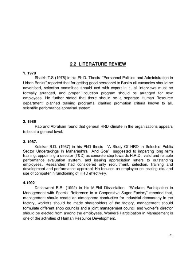 hrd climate thesis