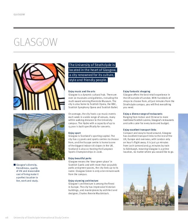 University Of Strathclyde Strathclyde Iscbrochure161716022016 - 