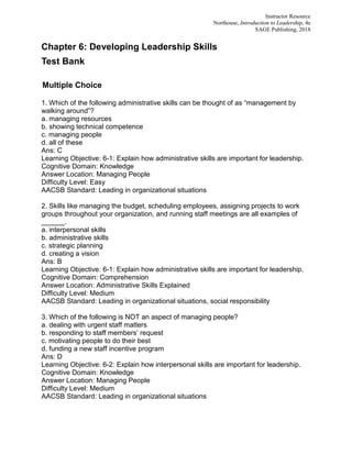 Introduction to Leadership Concepts and Practice 4th Edition Northouse ...