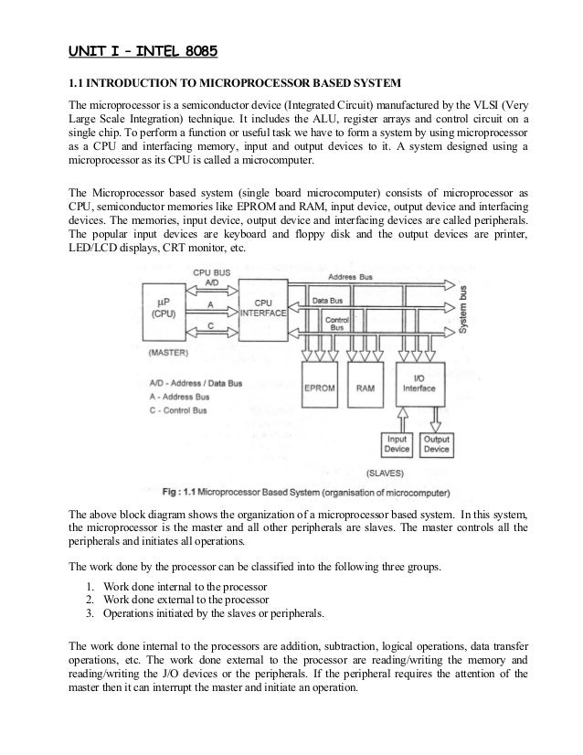 20838382 Microprocessor 8085 Notes