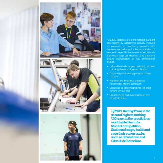 Liverpool John Moores University Ljmu Isc Brochure 2016 Lr