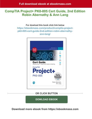 Full download CompTIA Project+ PK0-005 Cert Guide, 2nd Edition Robin ...