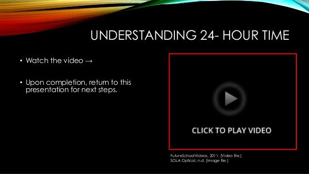 Understanding 24 hour time