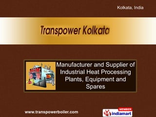 Manufacturer and Supplier of Industrial Heat Processing Plants, Equipment and Spares 