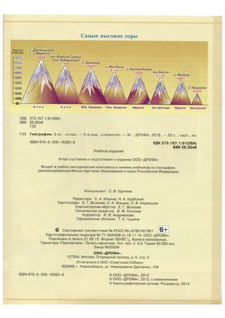 209  атласс. география. 5кл. 2016 -32с