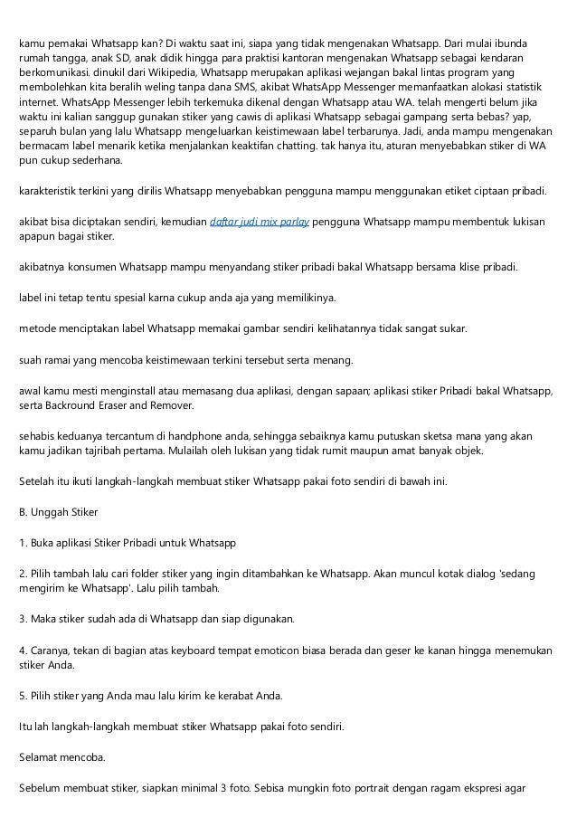 Cara Bikin Stiker Wa Sendiri Di Iphone - Elizabeth
