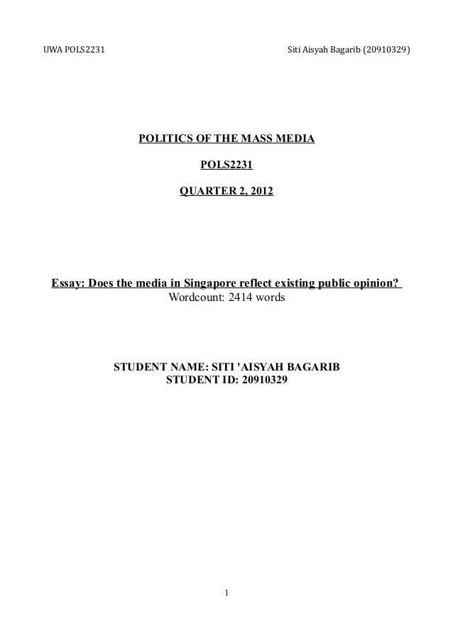 opinion essay examples
