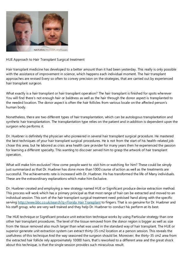 Hair Transplant Surgery From