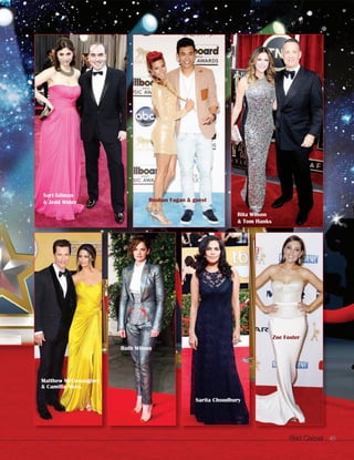 Red Carpet 40
Rita Wilson
& Tom Hanks
Roshan Fagan & guest
Sari Gilman
& Jedd Wider
Zoe Foster
Sarita Choudhury
Ruth Wilson
Matthew McConaughey
& Camilla Alves.
 