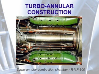 TURBO-ANNULAR
CONSTRUCTION
Turbo-annular combustion chamber - R11F-300
 