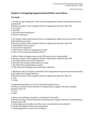 Organizational Change An Action Oriented Toolkit 3rd Edition Cawsey ...