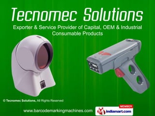Exporter & Service Provider of Capital, OEM & Industrial Consumable Products 