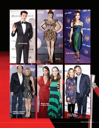 Red Carpet 28 
Kate Walsh 
Kiesza 
Kim Woo-Bin 
Leslie Mann 
 Judd Apatow 
Moran Atias 
 Olivia Wilde 
Philippe Dauman 
and wife Debbie 
 