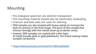 Material Specimen Preparation for Electron Microscopy | PPTX