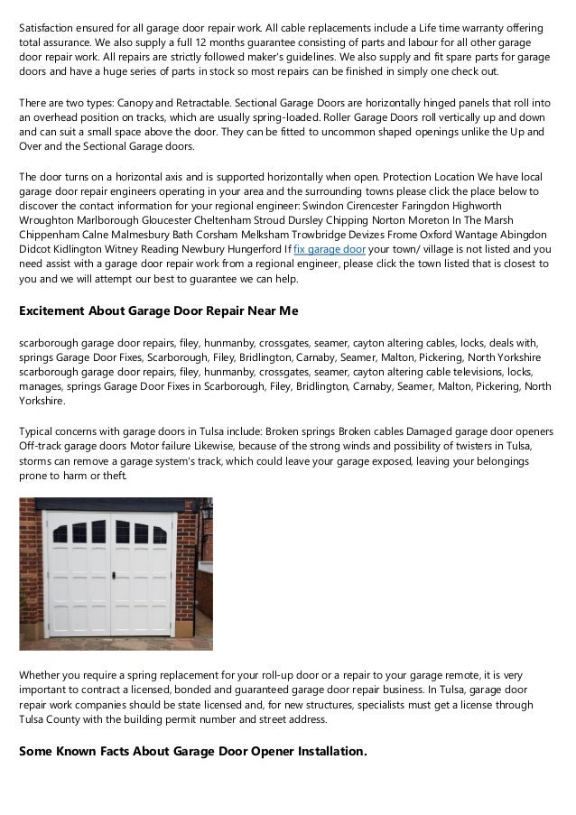 How Garage Door Springs Can Save You Time Stress And Money