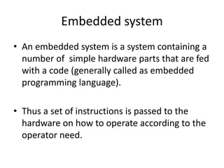 How Embedded Code Runs Embedded systems in automobiles | PPTX