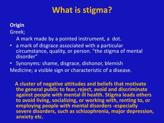 Understanding Mental Health Stigma