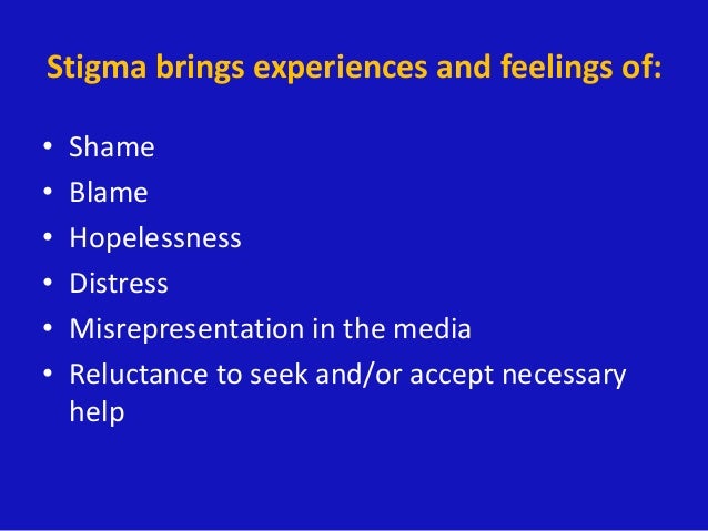 STIGMA OF MENTAL HEALTH