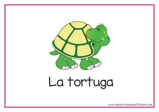 La tortuga
www.eduinicialintegral.blospot.com
 