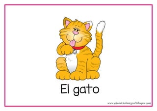 El gato
www.eduinicialintegral.blospot.com
 