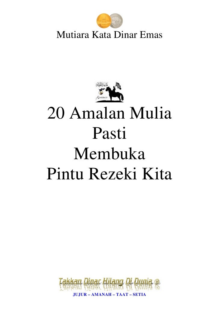 20 amalan mulia