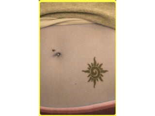 Sun Belly Button Tattoos