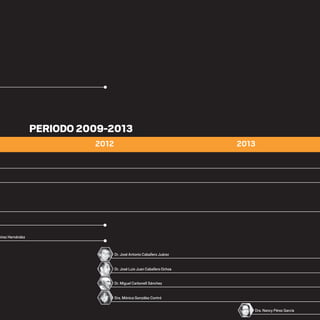 2012 2013
hieli Ramírez Hernández
Dr. José Antonio Caballero Juárez
Dr. José Luis Juan Caballero Ochoa
Dr. Miguel Carbonell Sánchez
Dra. Mónica González Contró
Dra. Nancy Pérez García
20 AÑOS 204.indd 55 14/10/2013 1:32:42
 