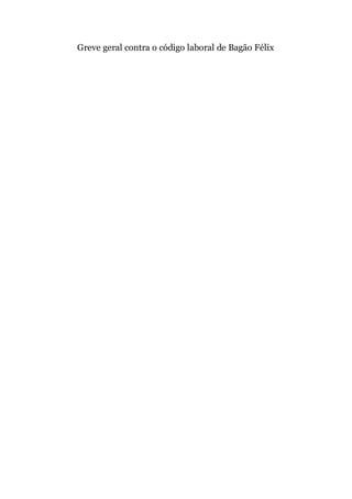 Greve geral contra o código laboral de Bagão Félix
 