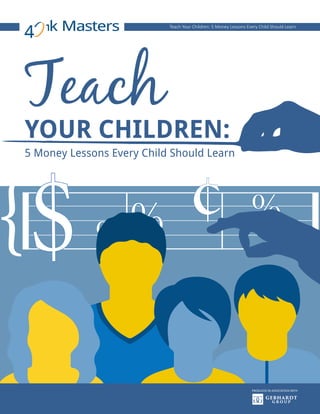 Teach Your Children: 5 Money Lessons Every Child Should Learn
Teach
YOUR CHILDREN:
5 Money Lessons Every Child Should Learn
 