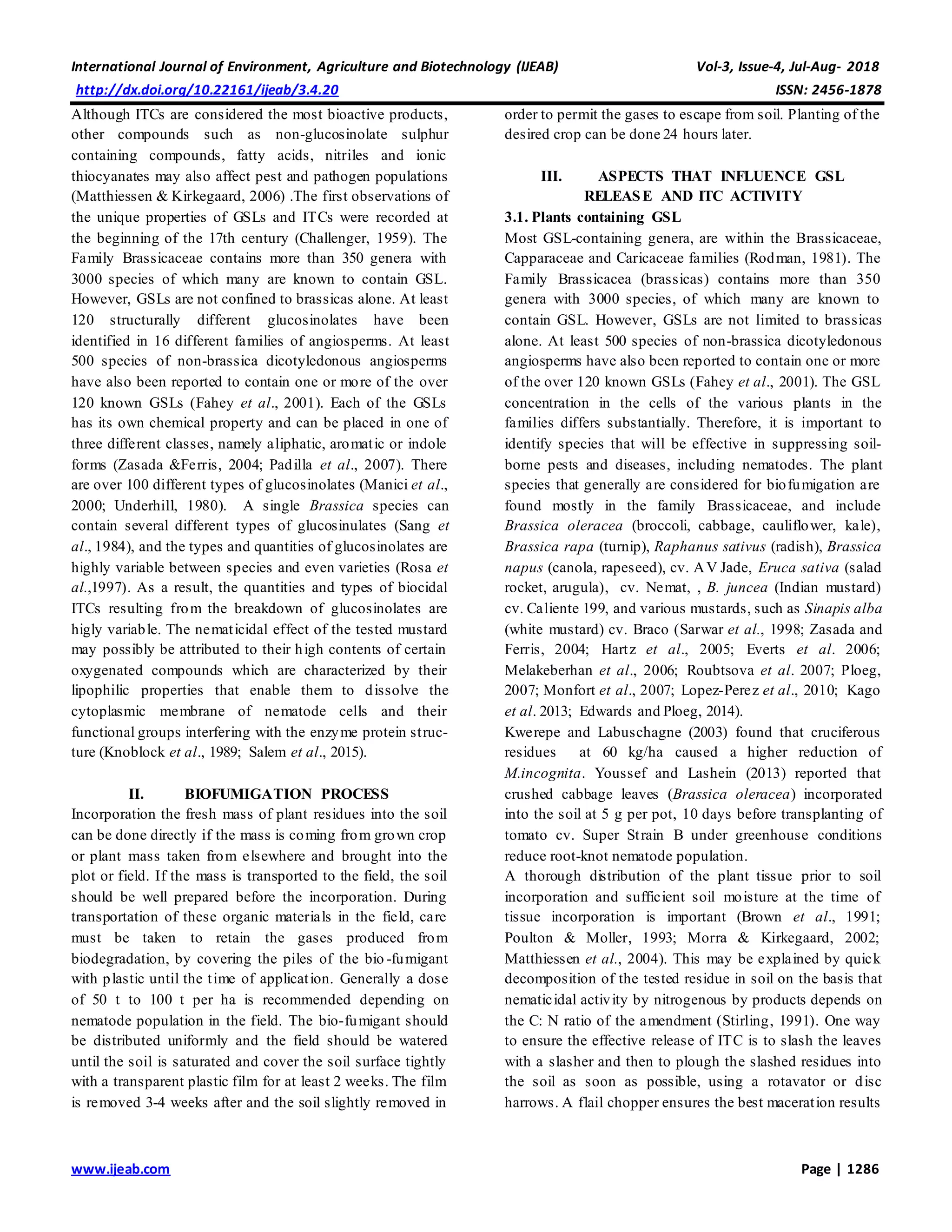 Biofumigation: A Potential Aspect for Suppression of Plant-Parasitic ...