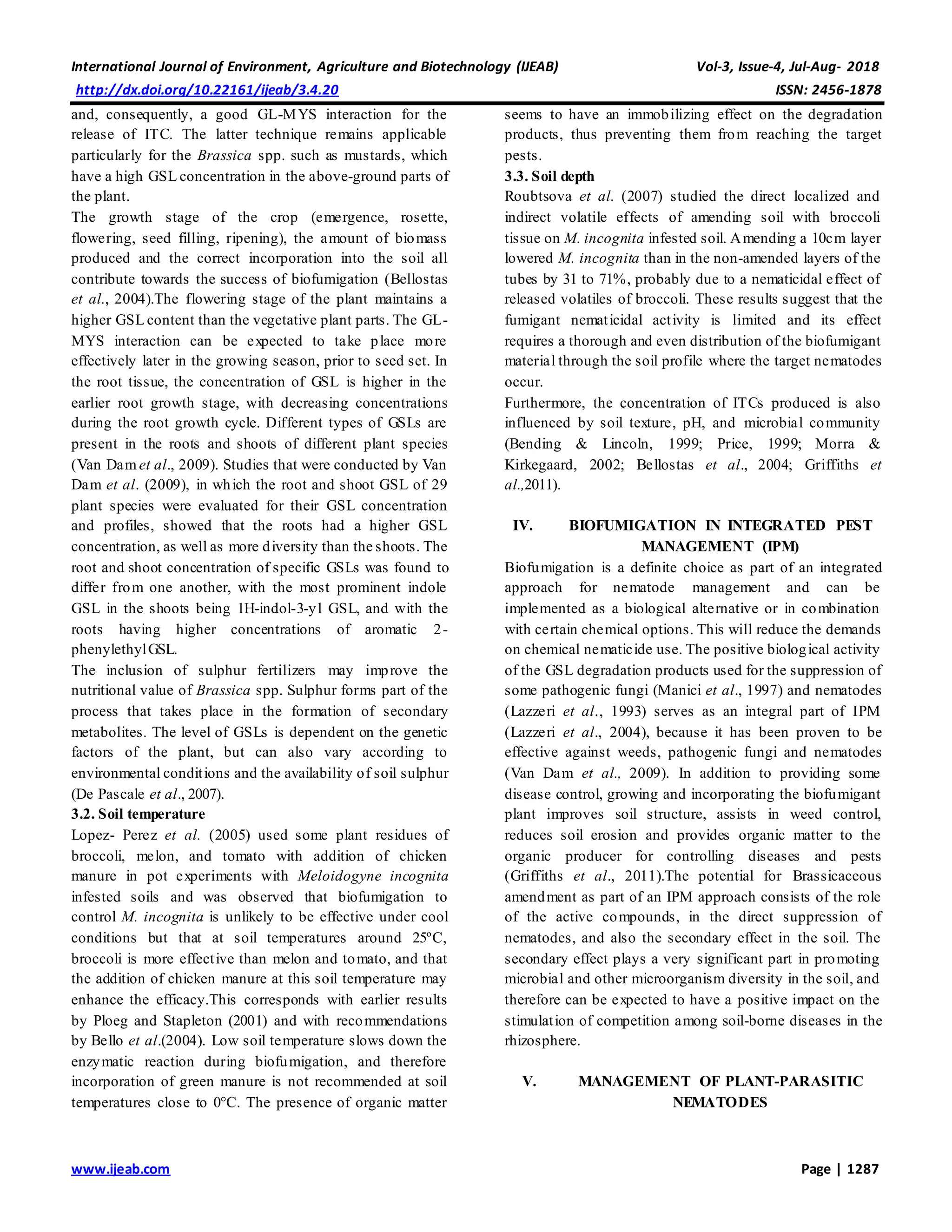 Biofumigation: A Potential Aspect for Suppression of Plant-Parasitic ...