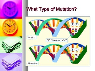What Type of Mutation?What Type of Mutation?
 