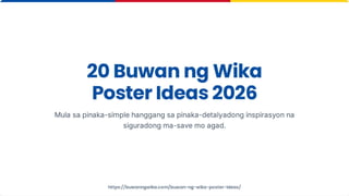 20 Buwan ng Wika Poster Ideas for 2026 by buwanngwika.com