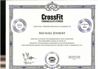 Crossfit - Level 1 Trainer Certificate