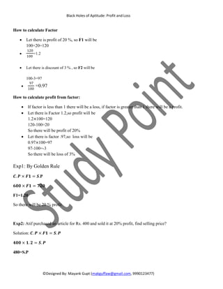 Profit and Loss | PDF