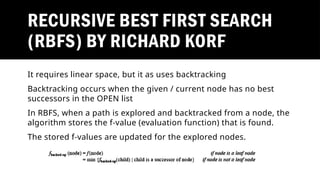 Rbf's Search Algorithm Example AI : A* AND RANDOMIZED SEARCH METHOD .pptx