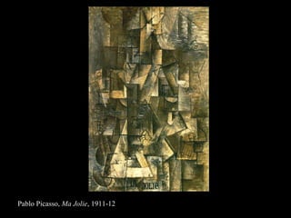 Pablo Picasso,  Ma Jolie , 1911-12 