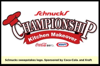 Schnucks sweepstakes logo. Sponsored by Coca-Cola and Kraft
                                                 ®
 