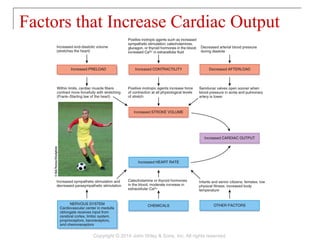 Factors that Increase Cardiac Output
Copyright © 2014 John Wiley & Sons, Inc. All rights reserved.
 