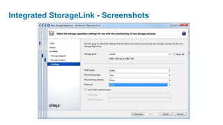 Integrated StorageLink - Screenshots
 
