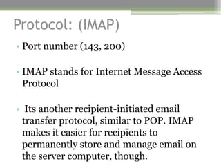 20 common port numbers and their purposes | PPTX