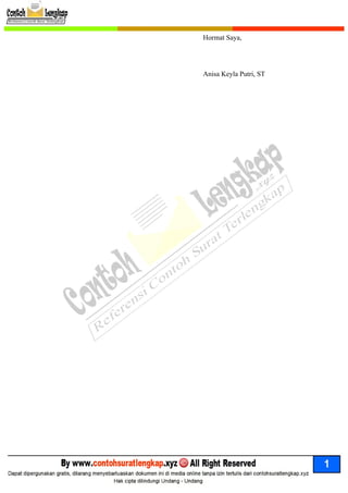 Contoh CV Kreatif dan Menarik Perhatian HRD