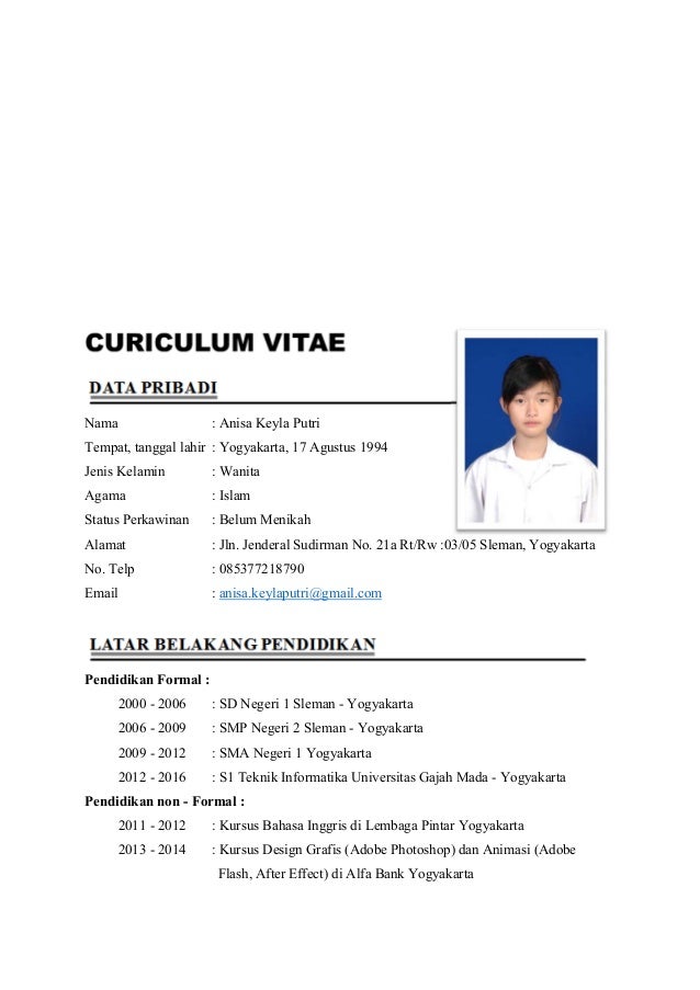 contoh cv kreatif dan menarik perhatian hrd 10 638