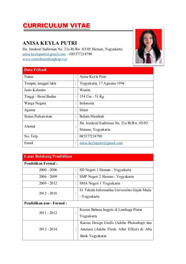 Contoh CV Kreatif dan Menarik Perhatian HRD