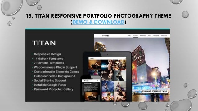 responsive photography download theme titan portfolio Best 20 Creative Photography Template WordPress