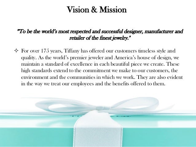 tiffany and co mission and vision